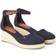 Tommy Hilfiger Flag Closed Toe Mid Wedge Espad - Navy