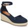 Tommy Hilfiger Flag Closed Toe Mid Wedge Espad - Navy