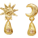 Maanesten Lainy Earrings - Gold/Pink