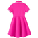 Shein Young Girls Heart Print Polo Collar Dress