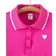 Shein Young Girls Heart Print Polo Collar Dress