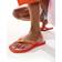 Havaianas Square Toe Flip Flops - Pink/Orange
