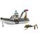 Bruder 62733 – Bworld Dinghy Officers, Divers & Accessories – 1:16 Rescue Service Lifeguard Police Boat Water Toy, Multicoloured