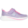 Skechers Girls Wave 92 Sparkle Mesh Trainer, Purple, Younger