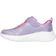 Skechers Girls Wave 92 Sparkle Mesh Trainer, Purple, Younger