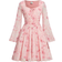 Shein Knit French Ditsy Floral Square Dress - Rose Print