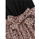 Shein Young Girls' Fashionable Leopard Print Short Sleeves Dress With Bow Decorated Round Neck, Summer