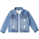 Shein Baby Girl Loose Fit Denim Jacket - Denim