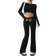 Shein Low-Waist Colorblock Drawstring Sweatpants - Casual