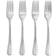 Dunelm Hampton Set of 4 Fork 20.1cm 4pcs