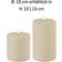 Deluxe Homeart Outdoor-Stumpenkerze Staubiges Sand D10xH15cm LED-Licht 15cm