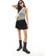 Stradivarius STR Layered Mini Skirt - Black