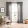 Dunelm Touch Of Linen Unlined Tab Top Curtains Charcoal Grey 228x228cm