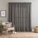 Dunelm Touch Of Linen Unlined Tab Top Curtains Charcoal Grey 228x228cm