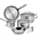 T-fal Performa Stainless Steel Cookware, 14pc Cookware Set with lid 14 Parts