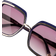 River Island Oversized Metal Square Sunglasses - Navy