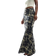 ASOS DESIGN chiffon bias maxi skirt in blurred abstract print-Multi