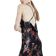 River Island Floral Cowl Neck Slip Maxi Dress - Black