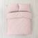 Dunelm Organic Cotton Duvet Cover Pink (200x135cm)