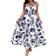 Shein Plus Floral Cami Dress With Ruffled Hemline And Gathered Bust