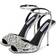 Steve Madden Women's Rhinestone Peep-Toe Two-Piece Sandals - Silver