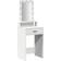 vidaXL Makeupbord Med LED Lys Hvid 50 x 41 x 140 cm Toiletbord 41x50cm
