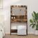 vidaXL Vanity Smoked Oak Engineered Wood 75.5 x 41 x 135 cm Mirror Dressing Table 75.5x41cm