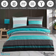 Buymax Bettwäsche 200x220 cm Set Bettbezug Blau (220x200cm)