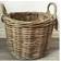 Round Log/Kindling/Storage Hessian Lined, Excellent Quality, Very Strong Basket 39cm 39cm