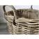Round Log/Kindling/Storage Hessian Lined, Excellent Quality, Very Strong Basket 39cm 39cm