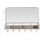 Dunelm Heart and Soul Rectangle with Hooks Wall Mirror 50.3x37cm