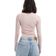 Bershka Long Sleeve Baby Tee - Dusty Pink