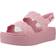 Crocs Brooklyn Woven Low Wedge Sandals - Pink