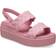 Crocs Brooklyn Woven Low Wedge Sandals - Pink