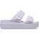 Crocs Brooklyn Buckle Frosted Low Sandals - Purple Moon