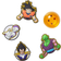 Crocs Jibbitz Dragon Ball Z 5 Pack in Multi