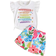 Shein Young Girl's Short Sleeve Top With Letter Print & Ruffle Trim And Floral Printed Shorts