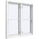 Sparvinduer BH0202 Træ Sidehængt vindue Vindue med 3-lags glas 82x40cm