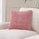 Dunelm Jersey Bobble Square Cushion Complete Decoration Pillows White, Red (43x43cm)