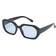 NA-KD Soft Squared Sunglasses - Solbriller - Sort