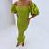 Never Fully Dressed Fleck Print Maxi Dress - Olive