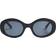 NA-KD Oval Frame Sunglasses - Solbriller - Sort