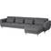 IKEA SLATORP Hakebo Dark Grey Sofa 326cm 2Stk. 4-Sitzer