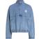 Calvin Klein Relaxed Denim Half Zip Jacket - Denim