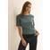 Cecil Damen Gemustertes Rundhalsshirt - Khaki