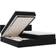 vidaXL Ottoman Bed Met Matrassen En LED's 200x200 cm Fluweel Zwart