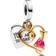 Pandora Engravable Heart And Arrow Double Dangle Charm - Silver