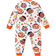 Shein Watermelon Allover Print Long Sleeve Jumpsuit - White