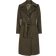 Sand Cashmere Coat W Clareta Belt Midi Dam - Olive/Khaki