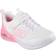 Skechers Girl's Microspec Max Advance Fly 3.0 Sneaker White/Hot Pink Textile/Synthetic